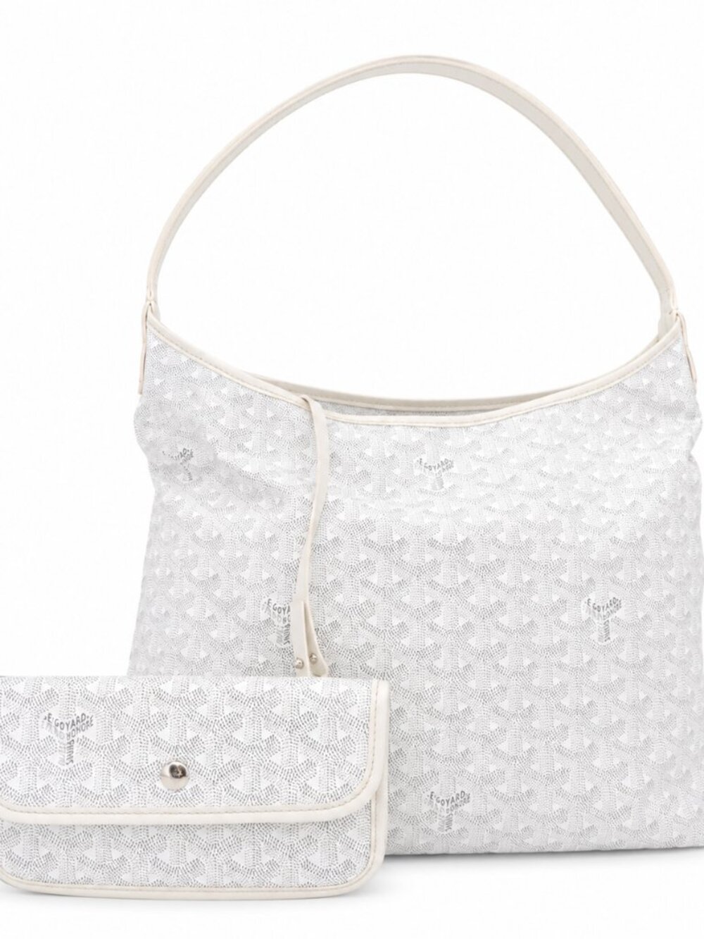 Goyard White Hobo Shoulder Bag – Goyardine, Pouch Included (Pre-Owned)